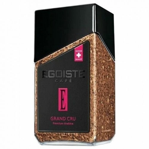 Кофе растворимый EGOISTE Grand Cru 95 г, стеклянная банка, сублимированный, ШВЕЙЦАРИЯ, EG10006006
