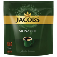Кофе растворимый JACOBS Monarch, сублимированный, 500 г, мягкая упаковка, 8052130