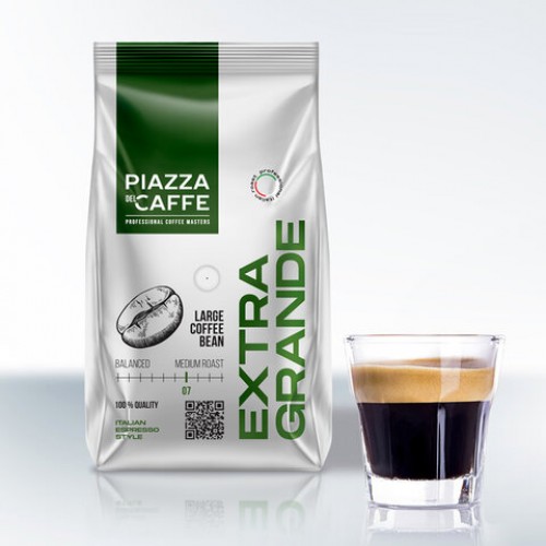 Кофе в зернах PIAZZA DEL CAFFE Extra Grande, 800 г, 1871-06