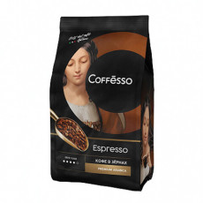 Кофе в зернах COFFESSO Espresso, 1000 г, вакуумная упаковка, 101215