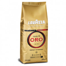 Кофе в зернах LAVAZZA Qualita Oro, арабика 100%, 250 г, вакуумная упаковка, 2051