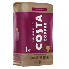 Кофе в зернах COSTA COFFEE Signature Blend Dark, 1000 г, вакуумная упаковка, 2097003 Кофе в зернах COSTA COFFEE Signature Blend Dark, 1000 г, вакуумная упаковка, 2097003