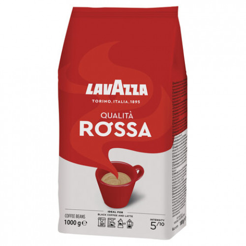 Кофе в зернах LAVAZZA Qualita Rossa, 1000 г, вакуумная упаковка, 3590