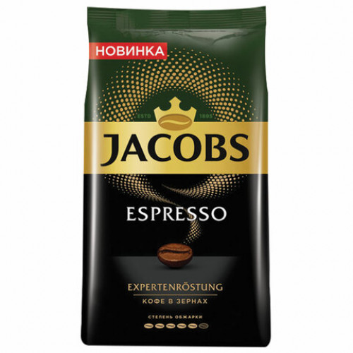 Кофе в зернах JACOBS Espresso, 1000 г, вакуумная упаковка, 8051104