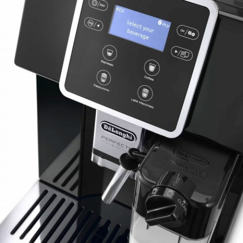 Кофемашина DELONGHI Perfecta Evo ESAM420.40.B, 1450Вт, объем 1,4л, автокапучинатор, черная