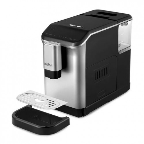 Кофемашина KITFORT КТ-7166, 1350 Вт, объем 1,5 л, для зерен 200 г, автокапучинатор, с