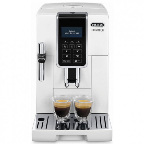 Кофемашина DELONGHI ECAM 350.35.W, 1450 Вт, объем 1,8 л, емкоть для зерен 300г, ручной капучинатор, белый