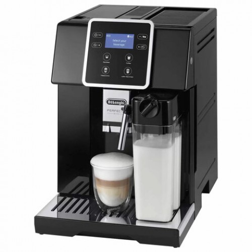 Кофемашина DELONGHI Perfecta Evo ESAM420.40.B, 1450Вт, объем 1,4л, автокапучинатор, черная