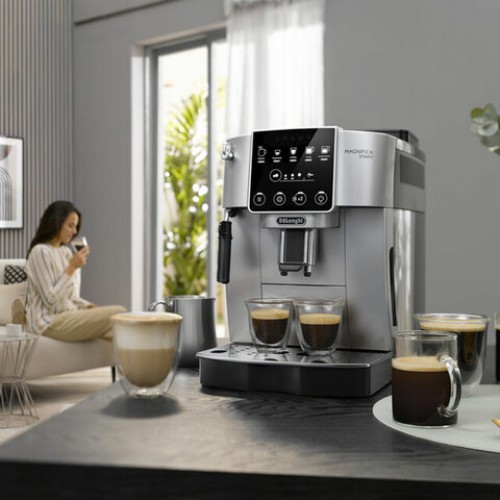 Кофемашина DELONGHI Magnifica Start ECAM220.30.SB, 1450Вт, объем 1,8л, ручной капучин