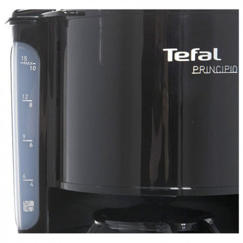 Кофеварка капельная TEFAL CM261838, 1000 Вт, объем 1,25 л, пластик, черная