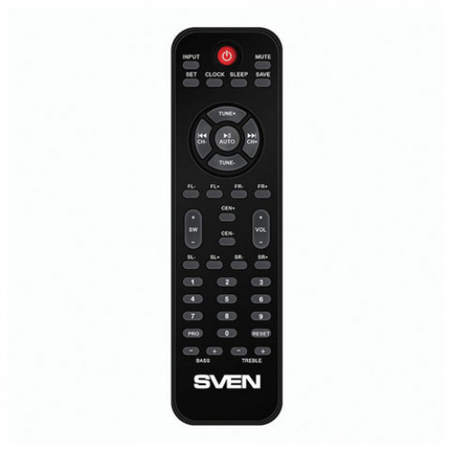 Колонки компьютерные SVEN HT-210, 5.1, 125 Вт, Bluetooth, Optical, Coaxial, FM, дерево, черные, SV-014124