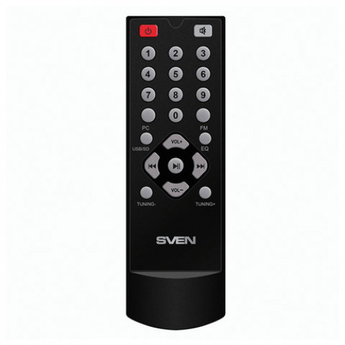 Колонки компьютерные SVEN AC MS-302, 2.1, 40 Вт, FM-тюнер, USB, SD, MP3-плеер, дерево, черные, SV-013554