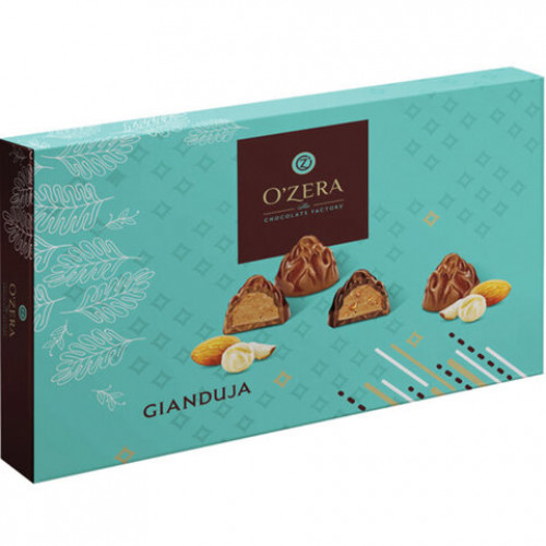 Конфеты шоколадные O'ZERA Gianduja, 225 г, картонная коробка, УК735