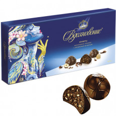 Конфеты шоколадные БАБАЕВСКИЙ Вдохновение, шоколадное пралине с дробленым фундуком, 400 г, ББ00055