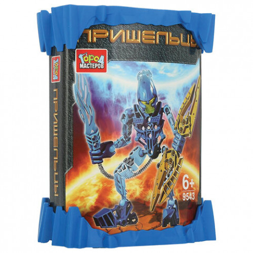 Конструктор Пришелец, 15 деталей, в банке, ГОРОД МАСТЕРОВ, 9543-BL