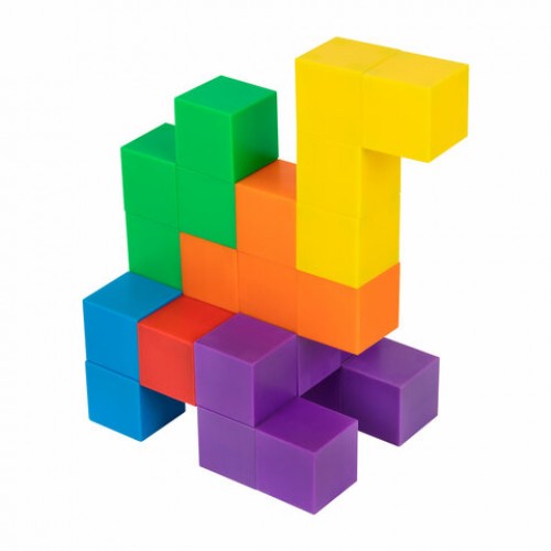 Магнитный конструктор MAGNETIC CUBES КУБИЧЕСКИЙ, 48 магнитных кубиков, BRAUBERG KIDS, 665723