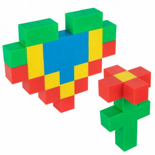 Магнитный конструктор MAGNETIC CUBES КУБИЧЕСКИЙ, 48 магнитных кубиков, BRAUBERG KIDS, 665723
