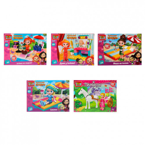 Конструктор пластиковый СКАЗОЧНЫЙ ПАТРУЛЬ, 24 - 43 детали, ассорти, ГОРОД МАСТЕРОВ