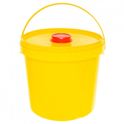 Контейнер для сбора отходов острого инструмента 5 л КОМПЛЕКТ 30 шт., желтый (класс Б), СЗПИ