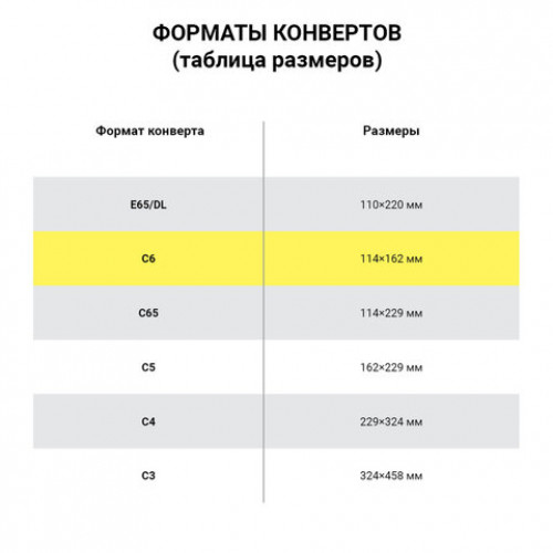 Конверты С6 (114х162 мм) КРАФТ, клей, 90 г/м2, КОМПЛЕКТ 1000 шт., треугольный клапан, С6НКж