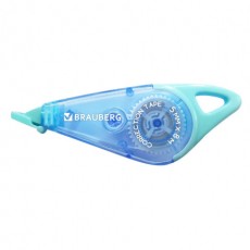Корректирующая лента BRAUBERG TRIOS, 5 мм х 8 м, корпус мятно-голубой с подвесом, блистер, 273023