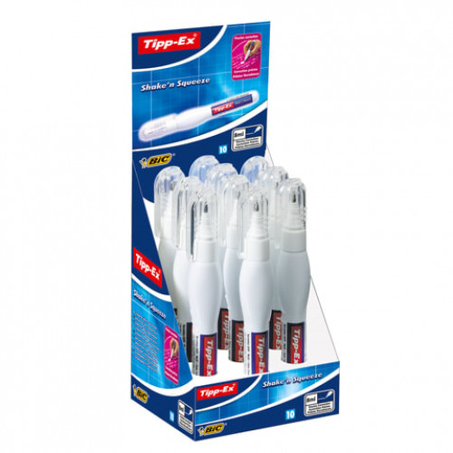 Ручка-корректор BIC Tipp-ex Shake'n Squeeze, 8 мл, металлический наконечник, 8610712