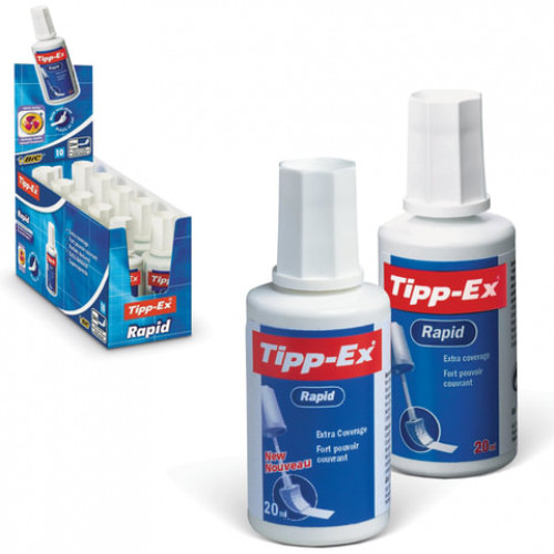 Корректирующая жидкость с губкой BIC Tipp-ex Rapid, 20 мл, 8859943