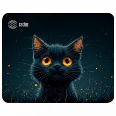 Коврик для мыши CACTUS Black Cat, 250x200x3 мм, CS-MP-D09S