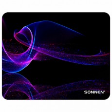 Коврик для мыши SONNEN NEON WAVE резина+ткань, 250х200х2мм, 513958