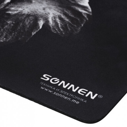 Коврик для мыши SONNEN ELEPHANT, резина + ткань, 220х180х3 мм, 513312