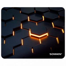 Коврик для мыши SONNEN HOT CELLS резина+ткань, 250х200х2мм, 513955