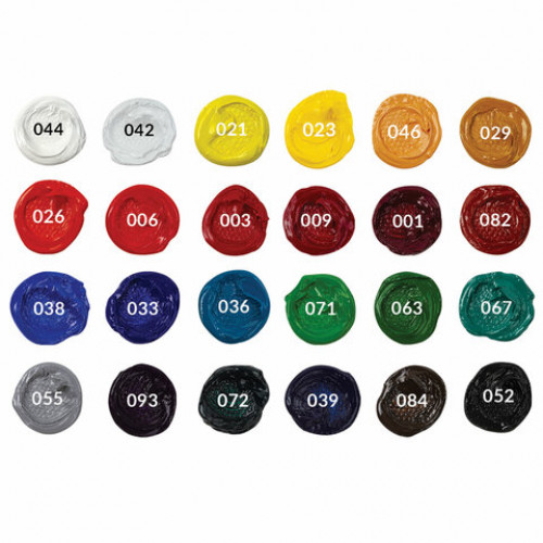 Краски масляные художественные BRAUBERG ART PREMIERE, 24 цв. по 22 мл, в тубах, 191460