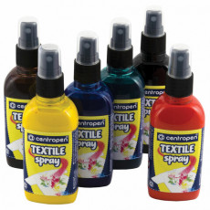 Краски-спреи для ткани и одежды НАБОР 6 ЦВЕТОВ CENTROPEN Textile Spray, 6 тюбиков по 110 мл, 1139/6, 9 1139 0601
