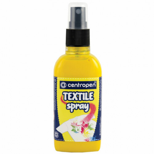 Краска-спрей для ткани и одежды ЖЕЛТАЯ CENTROPEN Textile Spray, 110 мл, 1139, 9 1139 0001