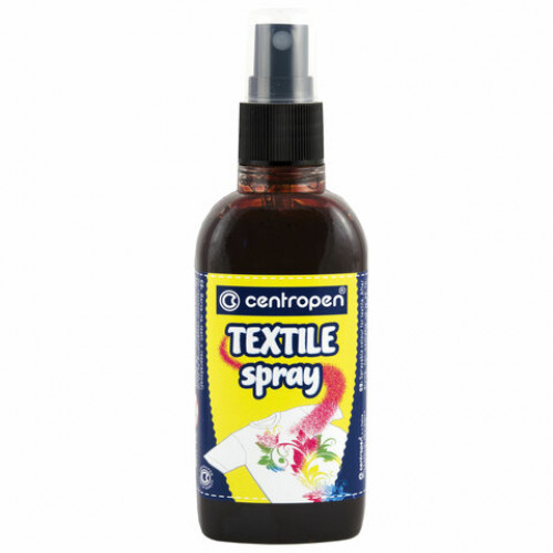 Краска-спрей для ткани и одежды КОРИЧНЕВАЯ CENTROPEN Textile Spray, 110 мл, 1139, 9 1139 0011
