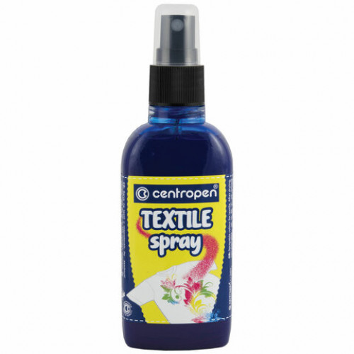 Краска-спрей для ткани и одежды СИНЯЯ CENTROPEN Textile Spray, 110 мл, 1139, 9 1139 0006