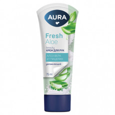 Крем для рук увлажняющий 75 мл, AURA BEAUTY Алоэ вера и глицерин, 14858