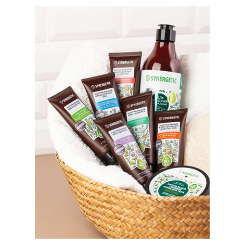 Крем для рук и ногтей 75мл SYNERGETIC Питательный, натуральный, 300031