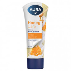 Крем для рук питательный 75 мл, AURA Honey Care Мёд и пантенол, 14796 Крем для рук питательный 75 мл, AURA Honey Care Мёд и пантенол, 14796