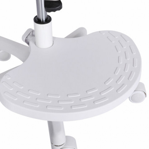 Кресло детское с подставкой для ног BRABIX Sky MG-206, велюр, розовое, 533154