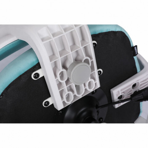 Кресло детское с подставкой для ног BRABIX Sky MG-206, велюр, голубое, 533155