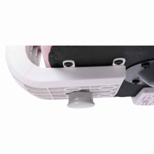 Кресло детское с подставкой для ног BRABIX Sky MG-206, велюр, розовое, 533154