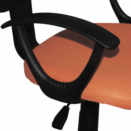 Кресло компактное BRABIX Flip MG-305, ткань TW, оранжевое/черное, 531920
