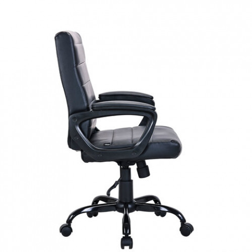 Кресло BRABIX Win MG-353, кожзаменитель, разборное пятилучие, черное, 532981