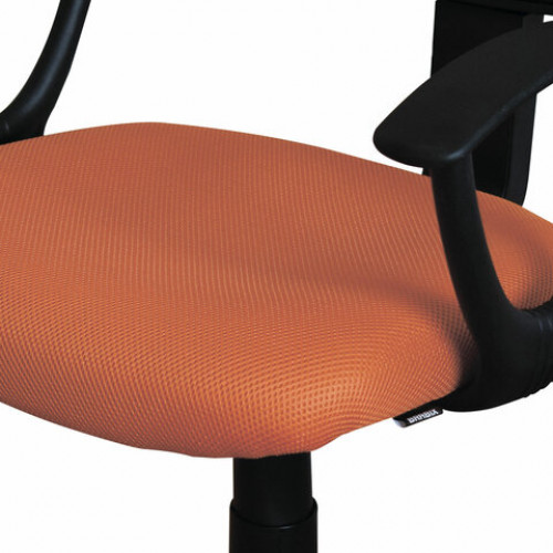 Кресло компактное BRABIX Flip MG-305, ткань TW, оранжевое/черное, 531920