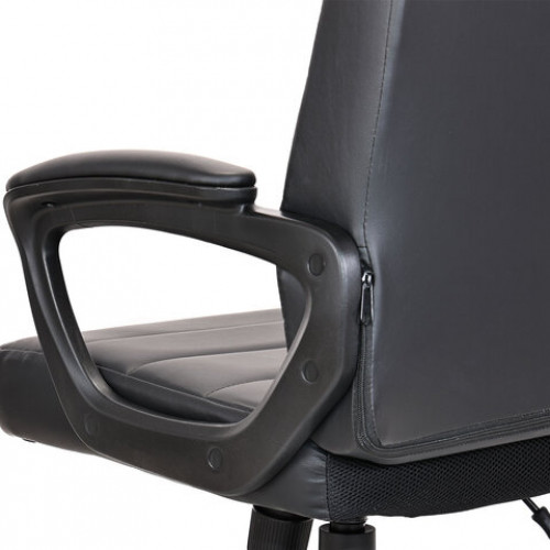 Кресло BRABIX Win MG-353, кожзаменитель, разборное пятилучие, черное, 532981