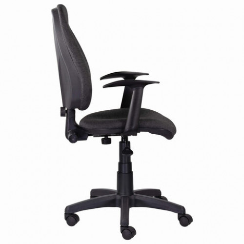 Кресло BRABIX Comfort MG-321, регулируемая эргономичная спинка, ткань, серое, 532557