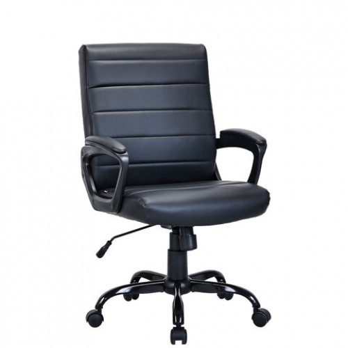 Кресло BRABIX Win MG-353, кожзаменитель, разборное пятилучие, черное, 532981