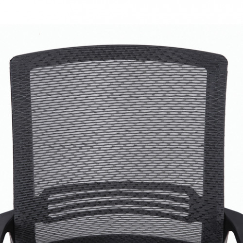 Кресло BRABIX Daily MG-317, с подлокотниками, хром, черное, 531833