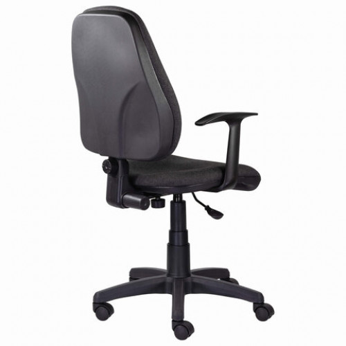 Кресло BRABIX Comfort MG-321, регулируемая эргономичная спинка, ткань, серое, 532557